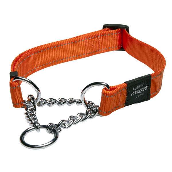 Rogz Obedience Dog Collar Reflective training martingale