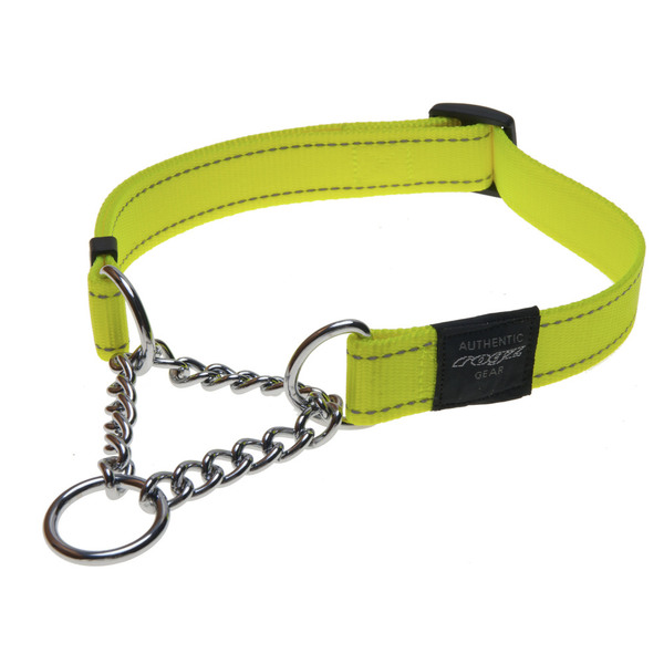 Rogz Obedience Dog Collar Reflective training martingale