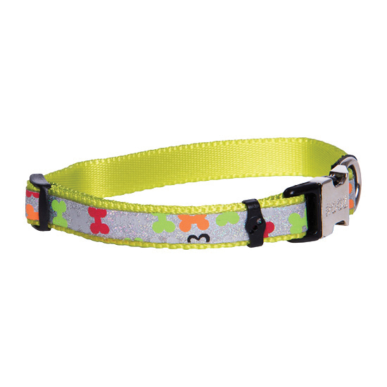 Rogz Dog Collar Lapz Trendy Pin Buckle - Small Fits Neck 7.5-12in Width 3/8in