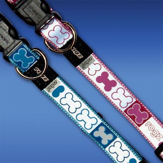 Rogz Pupz Dog Collar Reflecto - Medium 11-18in